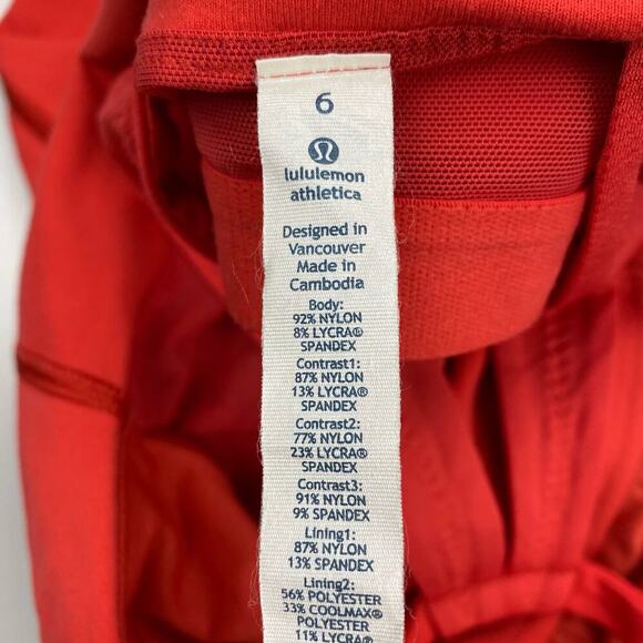 LULULEMON Scoop Me Up Tank II Sz 6 Love Red - Picture 9 of 11